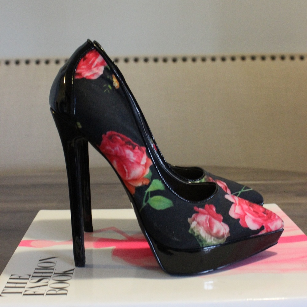 Floral High Heels